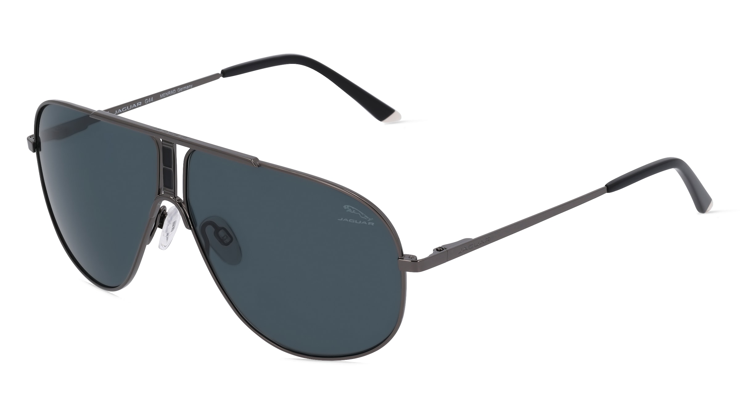 Jaguar J 7502 Unisex-Sonnenbrille Vollrand Pilot Metall-Gestell, grau