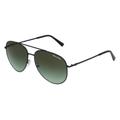 Emporio Armani AX2043S Herren-Sonnenbrille Vollrand Pilot Metall-Gestell, Schwarz