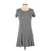 Forever 21 Casual Dress - DropWaist: Gray Marled Dresses - Women's Size Small