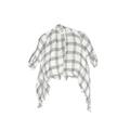 Justice Kimono: White Plaid Tops - Size 6 Month