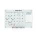 Audio-Visual Direct Glass Dry-Erase Calendar Whiteboard Set - 3 x 2 - (Magnetic White)