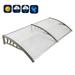 40*80 Door Awning Door Canopy Patio Cover Gray Bracket