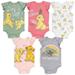 Disney Classics 101 Dalmatians Bambi Dumbo Newborn Baby Girls 5 Pack Short Sleeve Bodysuits Disney Classics 6-9 Months