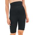 Plus Size Women's Mesh Accent High Waist Bike Short by Woman Within in Black (Size 30)