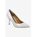 Wide Width Women's Kanan Pump by J. Renee in White (Size 8 1/2 W)