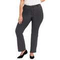 Plus Size Women's Curvie Fit Bootcut Jeans by June+Vie in Grey Denim (Size 18 W)