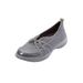 Plus Size Women's CV Sport Greer Slip On Sneaker by Comfortview in Dark Grey (Size 8 M)