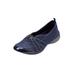 Plus Size Women's CV Sport Greer Slip On Sneaker by Comfortview in Navy (Size 11 WW)