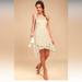 Free People Dresses | Free People Just Like Honey Beige Lace Dress | Color: Cream | Size: 2