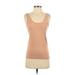 Banana Republic Tank Top Tan Print Scoop Neck Tops - Women's Size Small