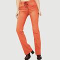 Free People Pants & Jumpsuits | Free People Womens Orange Lace Up Boot Cut Jeans, Choose Sz/Color | Color: Orange | Size: Various