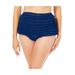 Plus Size Women's Nylon Mesh Rumba Boyshort by Amoureuse in Evening Blue (Size 11)