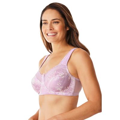 Plus Size Women's Exclusive Patented Side Wire Bra by Comfort Choice in Sunset Mauve Romantic Floral (Size 42 DDD)