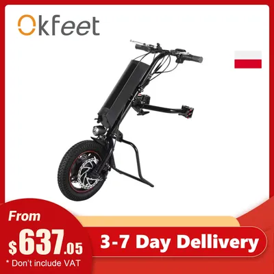 Kit de Conversion électrique KT pour fauteuil roulant roue motorisée avec écran LCD batterie 36V