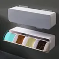 Boîte à condiments à épices murale en ABS boîte à condiments 2 couleurs installation facile pour
