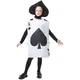 Costume de Poker pour Adultes et Enfants Tenue Noire Pourim Garçon Fille Homme Alice au Pays