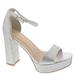 Bebe Shayla - Womens 6.5 Silver Sandal Medium