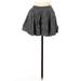 Brandy Melville Casual Skirt: Black Checkered/Gingham Bottoms