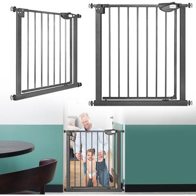 Treppenschutzgitter Türschutzgitter Treppengitter ohne bohren Baby Schutzgitter 75-85cm Schließt Image