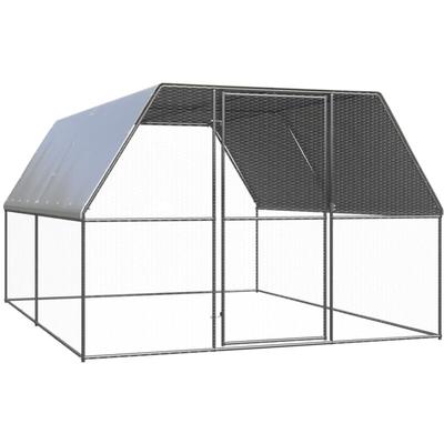 Vidaxl - Outdoor-Hühnerkäfig 3x4x2 m Verzinkter Stahl