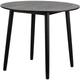 Table a Manger 4 Personnes Ronde Bois Pin - Noir