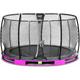 Trampoline enterré exit Elegant Premium ø427cm avec filet de sécurité Deluxe - violet - Violet