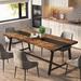 Dining Table for 8 People, 70.87-inch Rectangular Wood Kitchen Table - 33.46"D x 70.87"W x 29.92"H