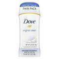 Dove Anti-Perspirant Deodorant Invisible Solid Original Clean Twin Pack 2 Count 2.6 oz 2 Pack