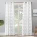 Sun Zero-Sun Zero Ria Trellis Print Indoor/Outdoor UV Protectant Grommet Curtain Panel Single Panel54 x96 -Indigo84inLX54inWX84inH