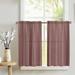 Stretch Velvet Solid CafÃ© Tier Curtains Window Treatment Kitchen Home DÃ©cor