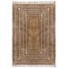 Casavani Handmade Brown Cotton Rug Flat Weave Area Rug 5x8 feet