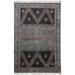 Casavani Black Multi Area Rug Indian Handmade Bedroom Carpets Yoga Mat 10x14 Feet