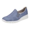 Slipper RIEKER Gr. 42, blau (hellblau) Damen Schuhe Rieker