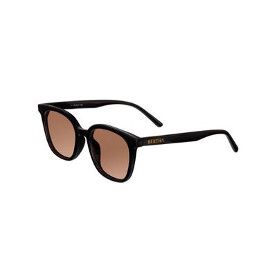 Bertha Betty Polarized Sunglasses - Women's Black Frame Pink Lens Black/Pink One Size BRSBR051C2