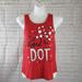 Disney Tops | Disney Parks Women's Red Minnie Mouse Tank Top Xs | Color: Black/Red | Size: Xs