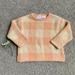 Zara Shirts & Tops | New Zara Baby 9-12 Months Dusty Pink Plaid Gingham Sweater | Color: Cream/Pink | Size: 9-12mb