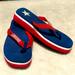 Converse Shoes | Converse Used Flip Flops Red And Blue Women’s 10 Men’s 9 | Color: Blue/Red | Size: 10