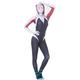 Spider Gwen Cosplay Costume Superheros Aldult Bodysuit Lycra Spandex Jumpsuit Halloween Role Play Jumpsuit Fancy Dress Props (Color : A-Gwen, Size : Adult/160cm)