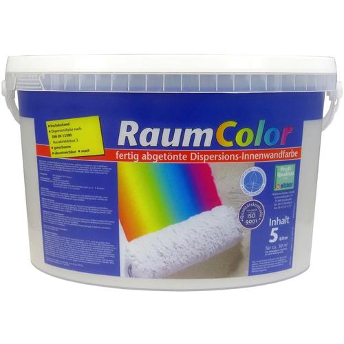 „WILCKENS FARBEN Wand- und Deckenfarbe „“Raumcolor““ Farben DIN EN 13300 Gr. 5 l 5000 ml, grau (felsgrau) Wandfarbe bunt“