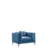 Chic Home Arie Club Chair Velvet Upholstered Loose Seat And Back Shelter Arm Design