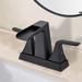 4 Inch Centerset Bathroom Sink Faucet Modern Waterfall Bathroom Faucet with Two Handle Vanity Tap with Pop Up Drain