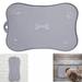 Silicone Pet Placemat for Dogs and Cats Waterproof Non-Slip Bowl Tray Suitable for Small and Medium Pets High-Lips Edge Feeding Mats Prevent Water and Food from Spilling onto The Floor Grey