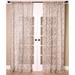Vintage Toile Print Linen Sheer Panel - Single Curtain Panel