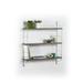Floating Wall Shelves Rustic Wall Mounted Display Shelves 3-Tier Metal Bracket Shelf with Metal Support Frame and Adjustable Shelves for Living Room Bathroom Easy Assembly Walnut