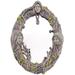 Triple Moon Goddess Wall Mirror Wall-Mounted Mirror with -Pointed Retro Hanging Mirror