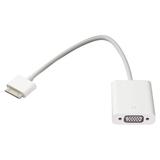 Restored Apple 30-pin to VGA Adapter (For Older Generation 30-Pin) - White (A1368) (Refurbished)