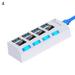 USB Hub High Speed Multiple Interfaces Keyboard/Mouse/U Disk USB Splitter for Computer