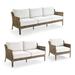Seton Seating Replacement Cushions - Right-facing Loveseat, Solid, Indigo Right-facing Loveseat, Standard - Frontgate