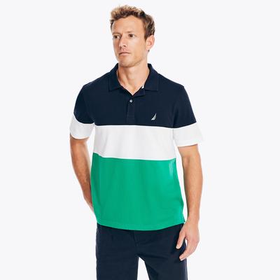 Nautica Men's Classic Fit Colorblock Polo Navy, XS