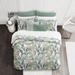 The Tailor's Bed Tropical Palms 2 Piece Duvet Cover Set Cotton in Green | Queen Duvet Cover + 2 Queen Shams | Wayfair TRO-PAR-SEA-DCV-QN-3PC